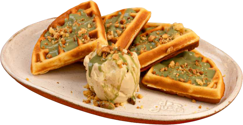 Waffle de pistache